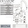 Bristan Chocolate Easyfit Sink Mixer Tap Spares